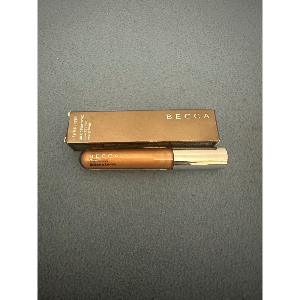 BECCA Glow Gloss Champagne Creme Lip Gloss 0.18oz 5g New in Box